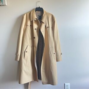 Christian Dior Paris Trench Coat Mens 44R Belted Wool Liner Classic 90s Vintage